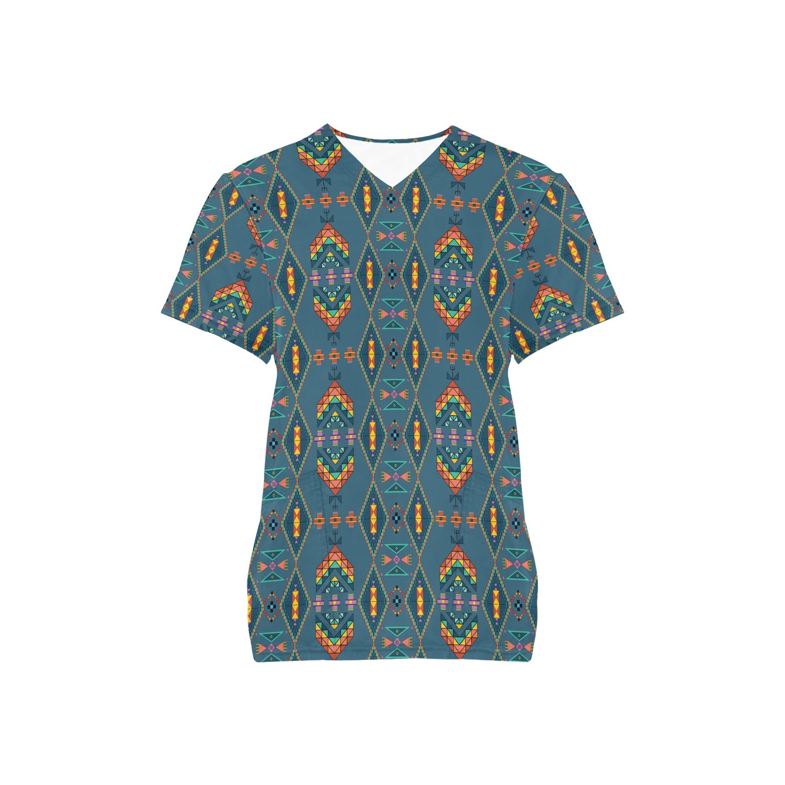 Travois Tipi Deep Lake Scrub Top