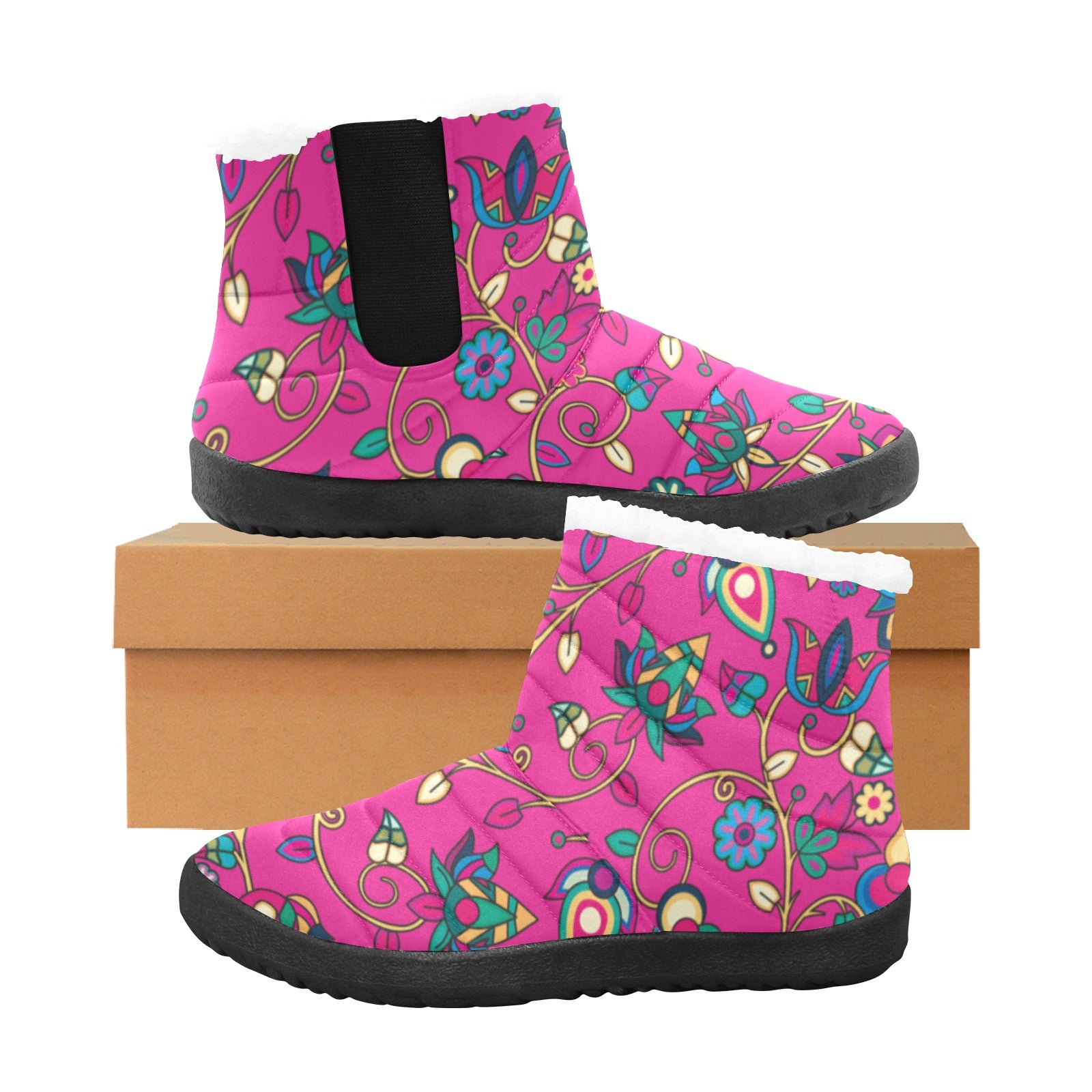 Thorny Path Pink Women's Padded Winter Boot