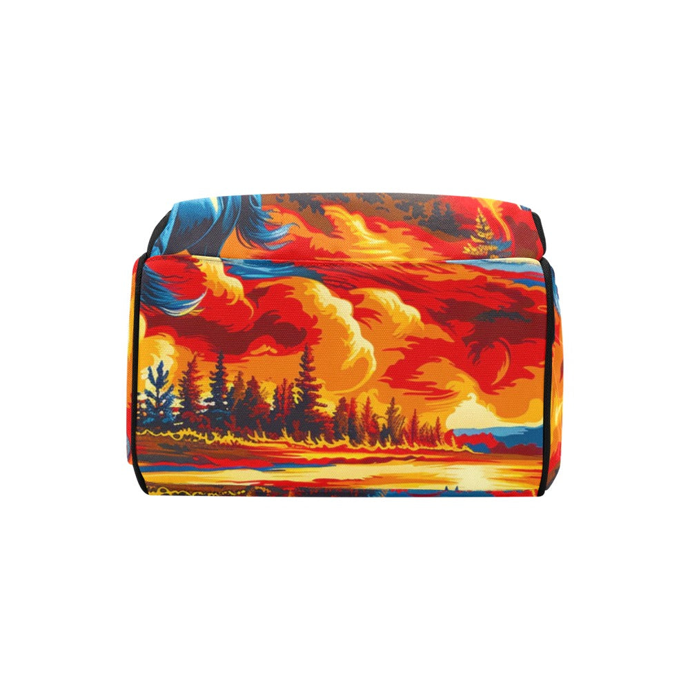 Wilds Horses 2 Multi-Function Diaper Backpack/Diaper Bag