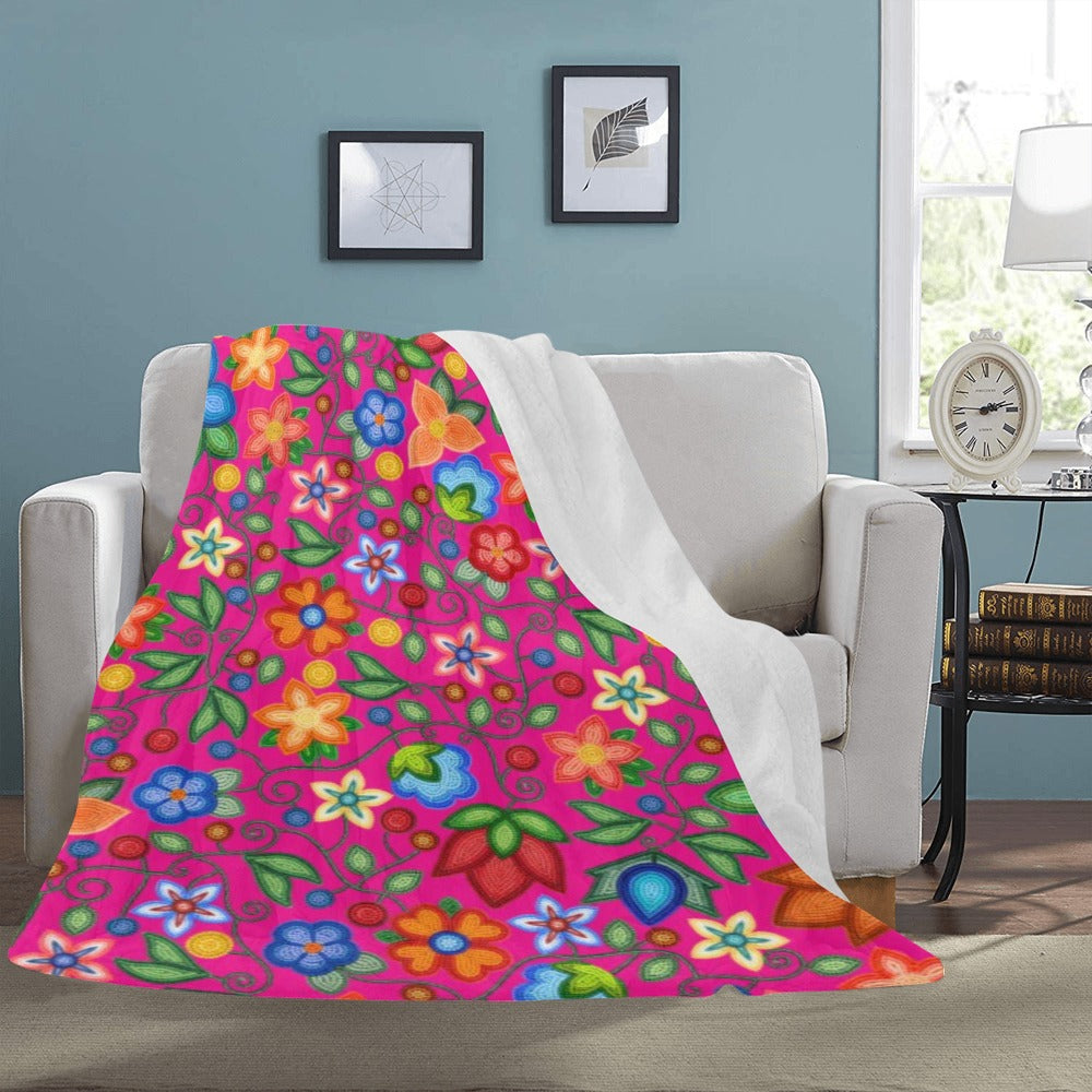 Morning Harmony Pink Ultra-Soft Micro Fleece Blanket 60"x80"