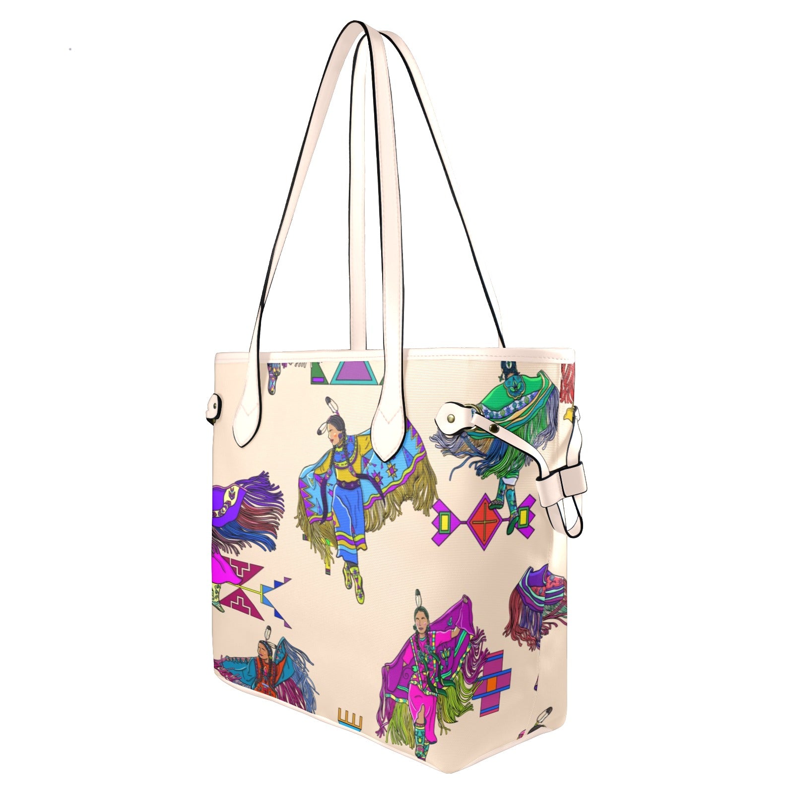 Women's Fancy Dancers Muslin Clover Canvas Tote Bag