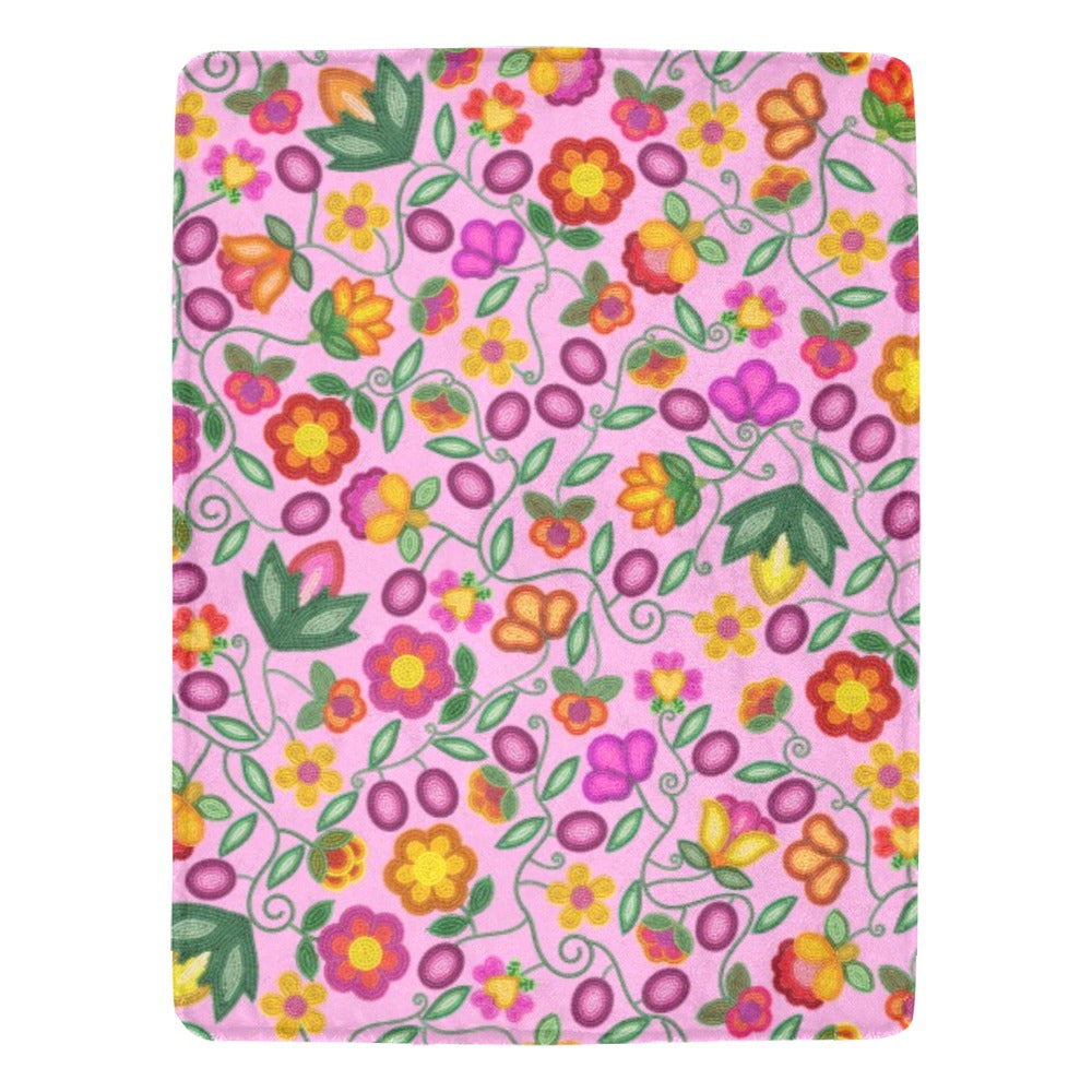 Boreal Bounty Pink Ultra-Soft Micro Fleece Blanket 60"x80"