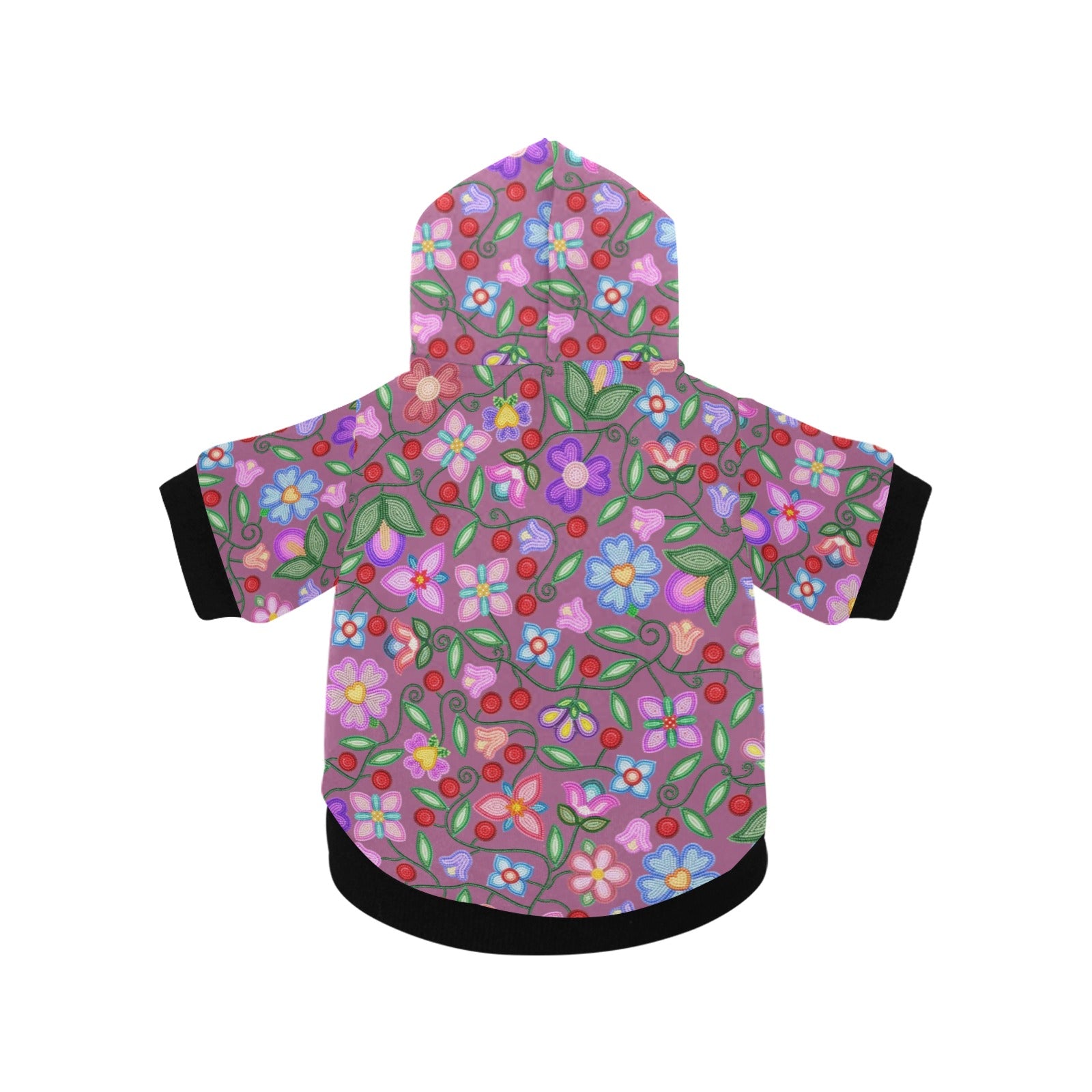 Petal Harmony Dusty Rose Pet Dog Hoodie