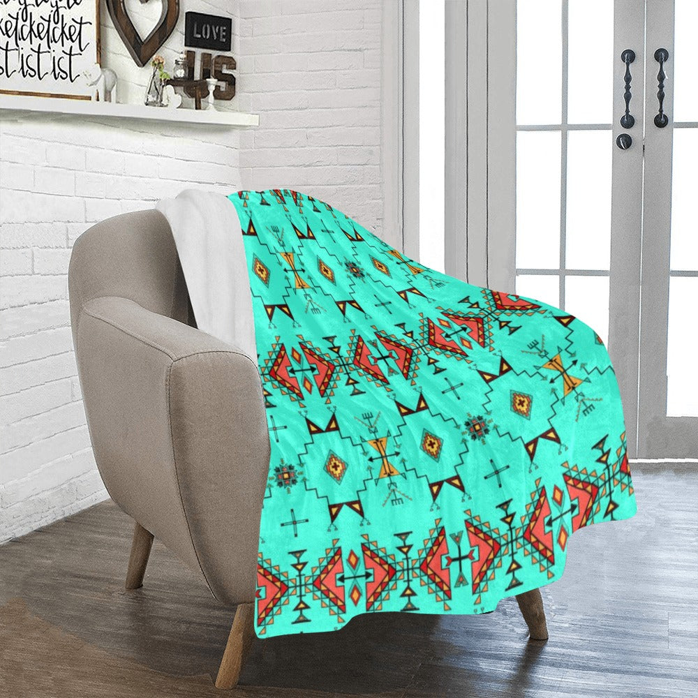 Thunder Flight Turquoise Ultra-Soft Micro Fleece Blanket 40"x50"