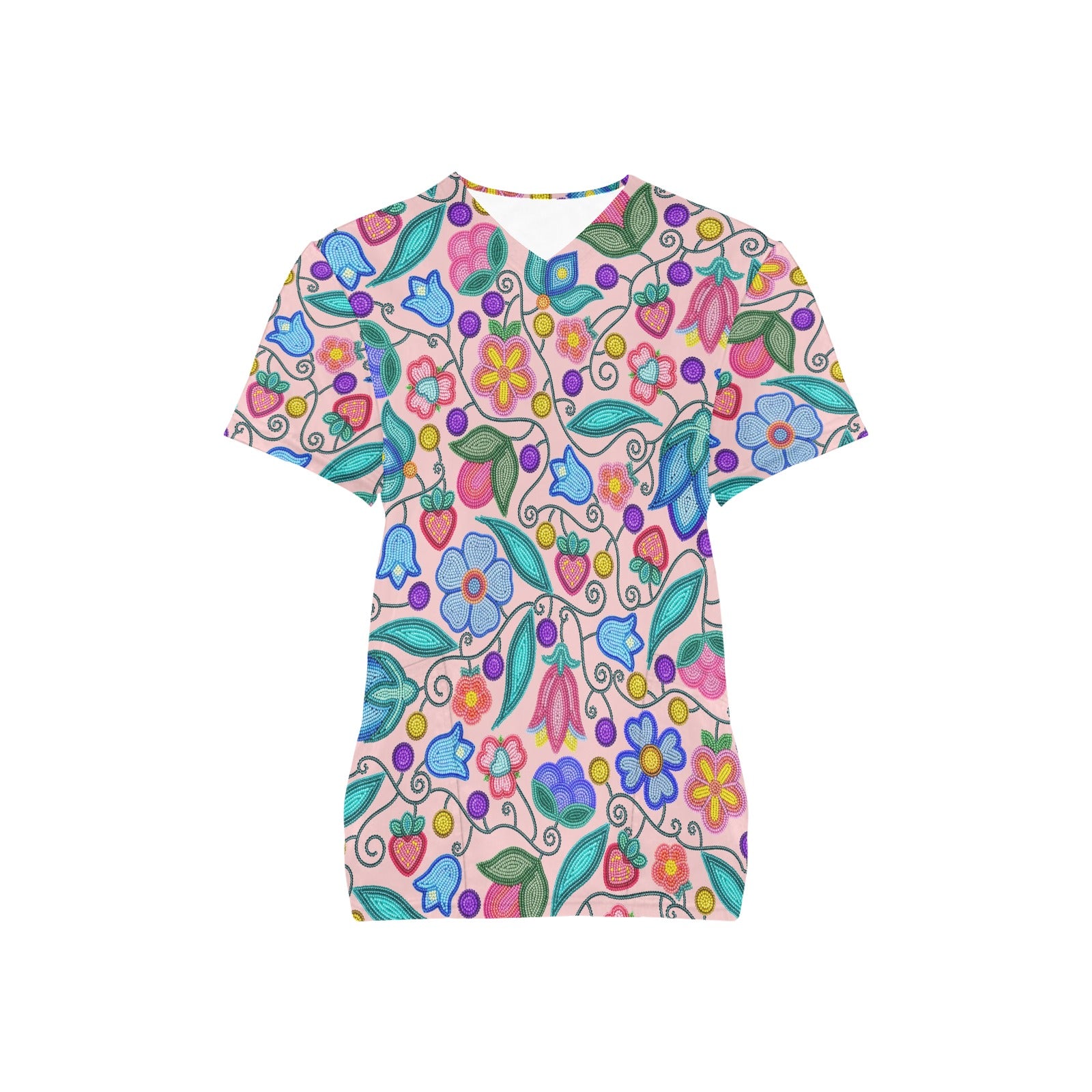 Sweet Offering Pink Scrub Top