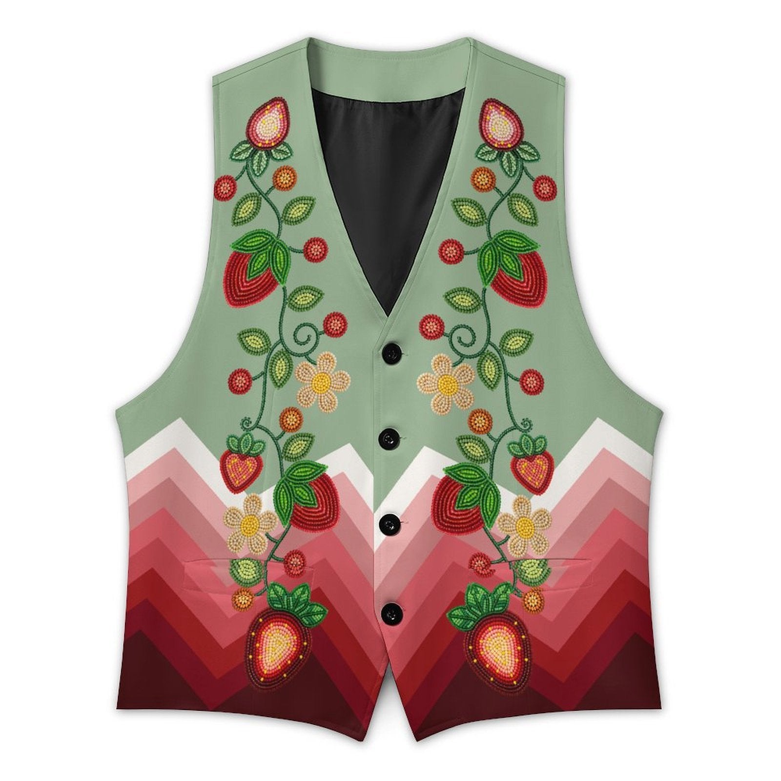 Garden Berry Women's Sleeveless Suit Vest