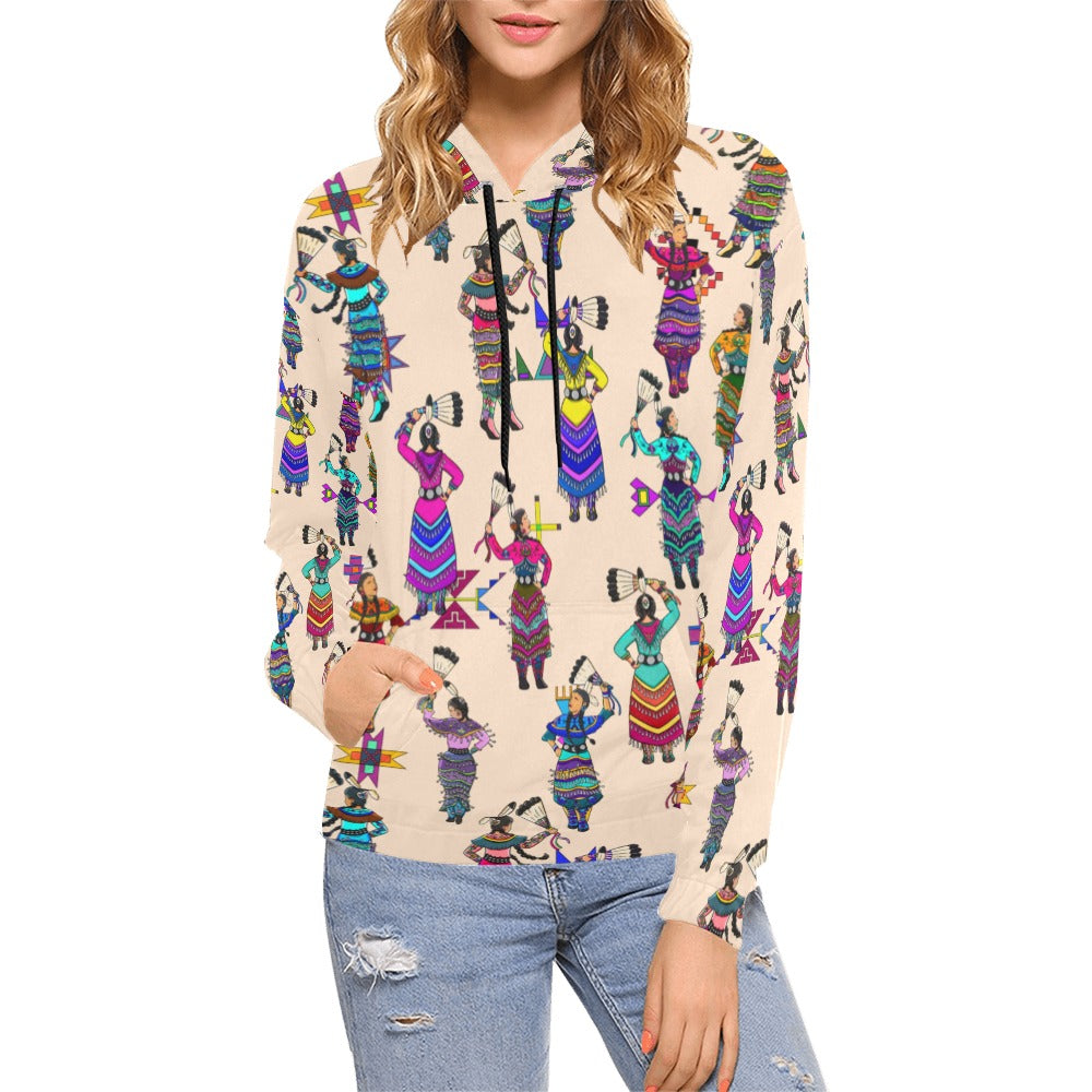 Women's Jingle Dancers Muslin Hoodie for Women (USA Size)