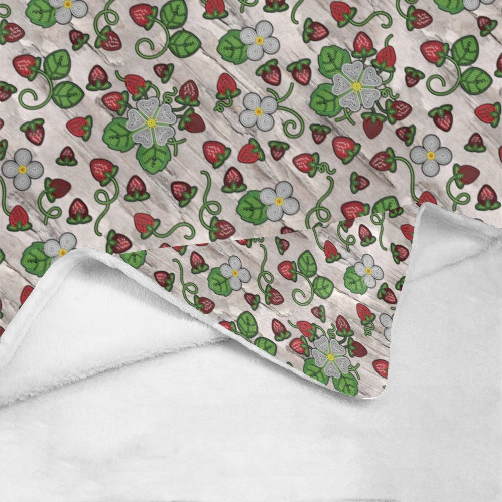 Strawberry Dreams Bright Birch Ultra-Soft Micro Fleece Blanket 60"x80"
