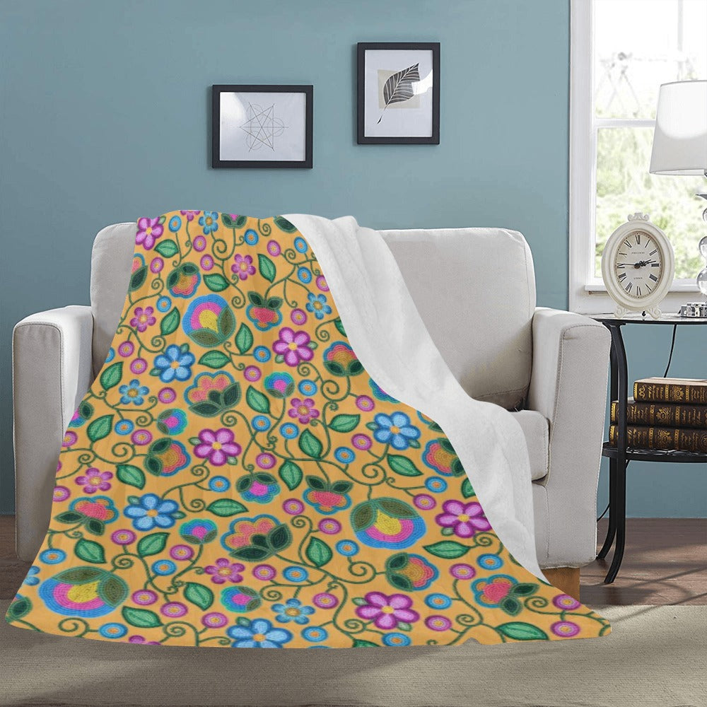 Turquoise Sunbeam Yellow Ultra-Soft Micro Fleece Blanket 60"x80"