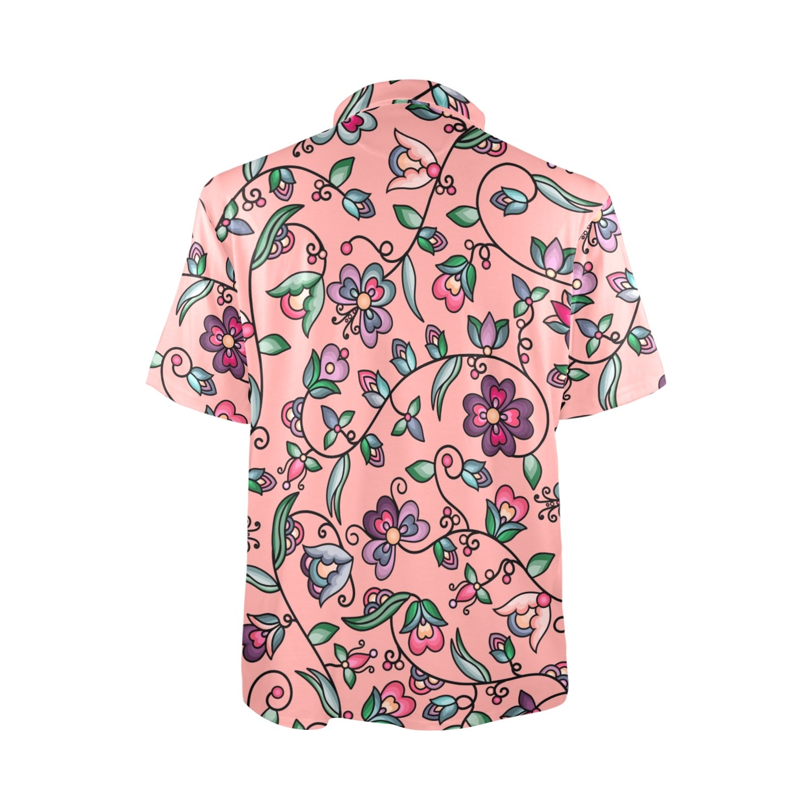 Amber Evening Garland Peach Polo Shirt