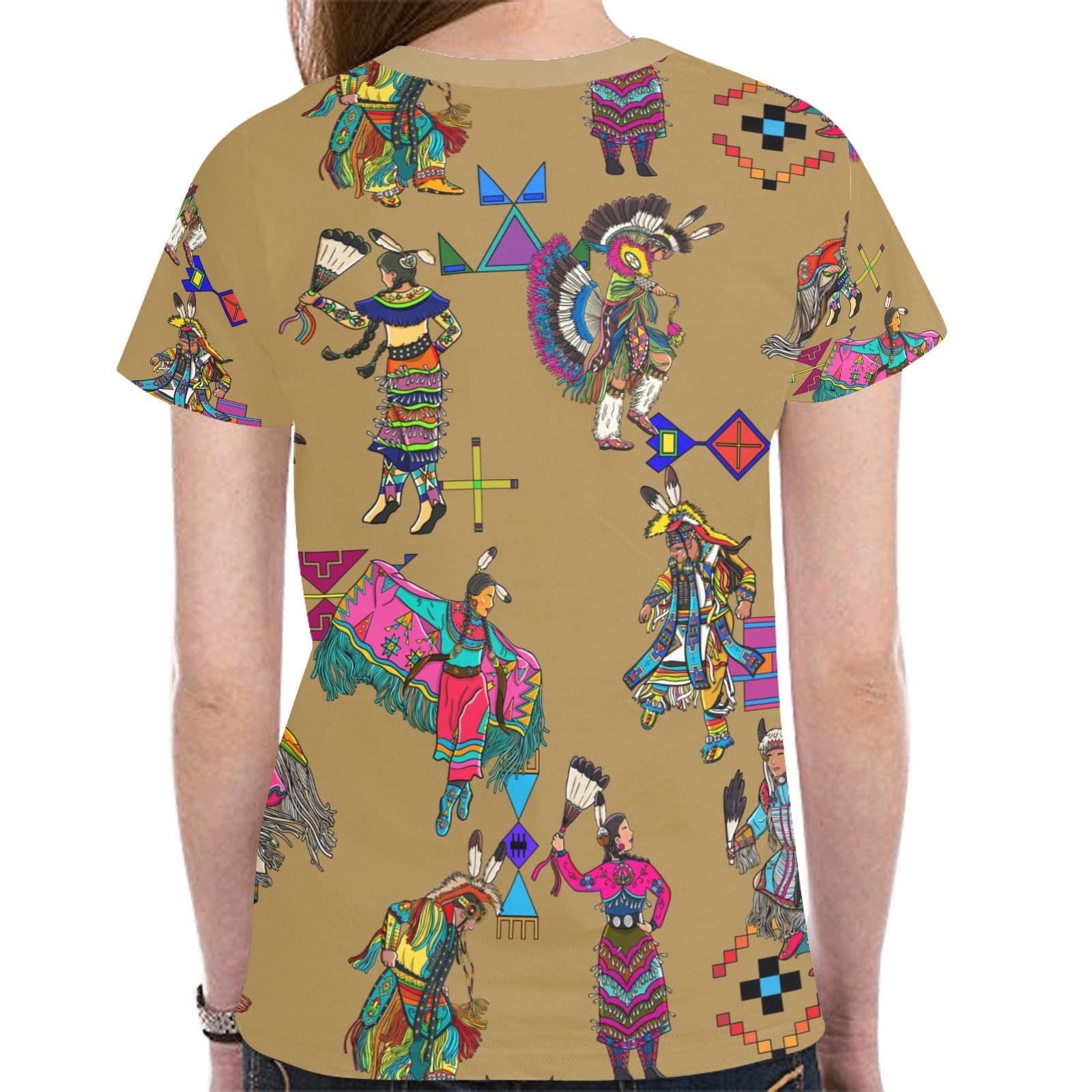 Grand Entry Dancers Earth T-shirt for Women