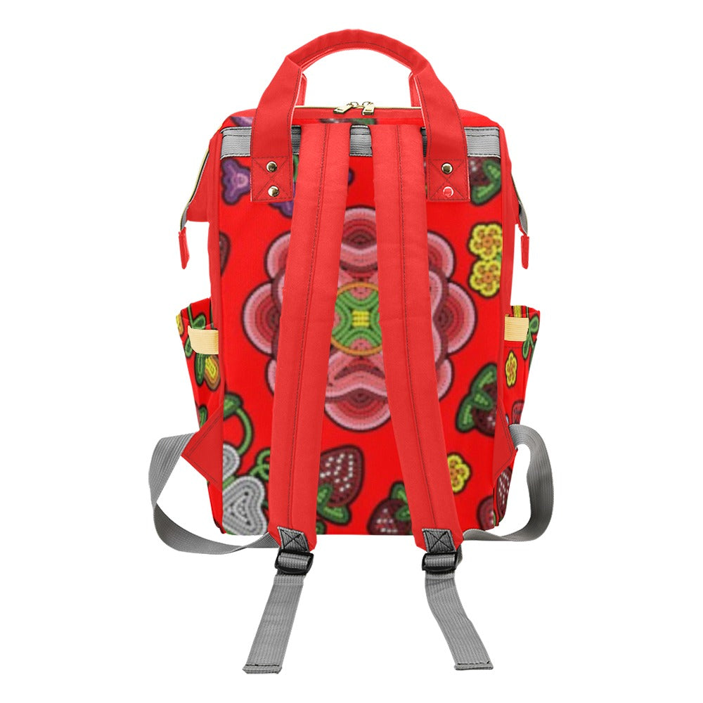 Berry Pop Fire Multi-Function Diaper Backpack/Diaper Bag