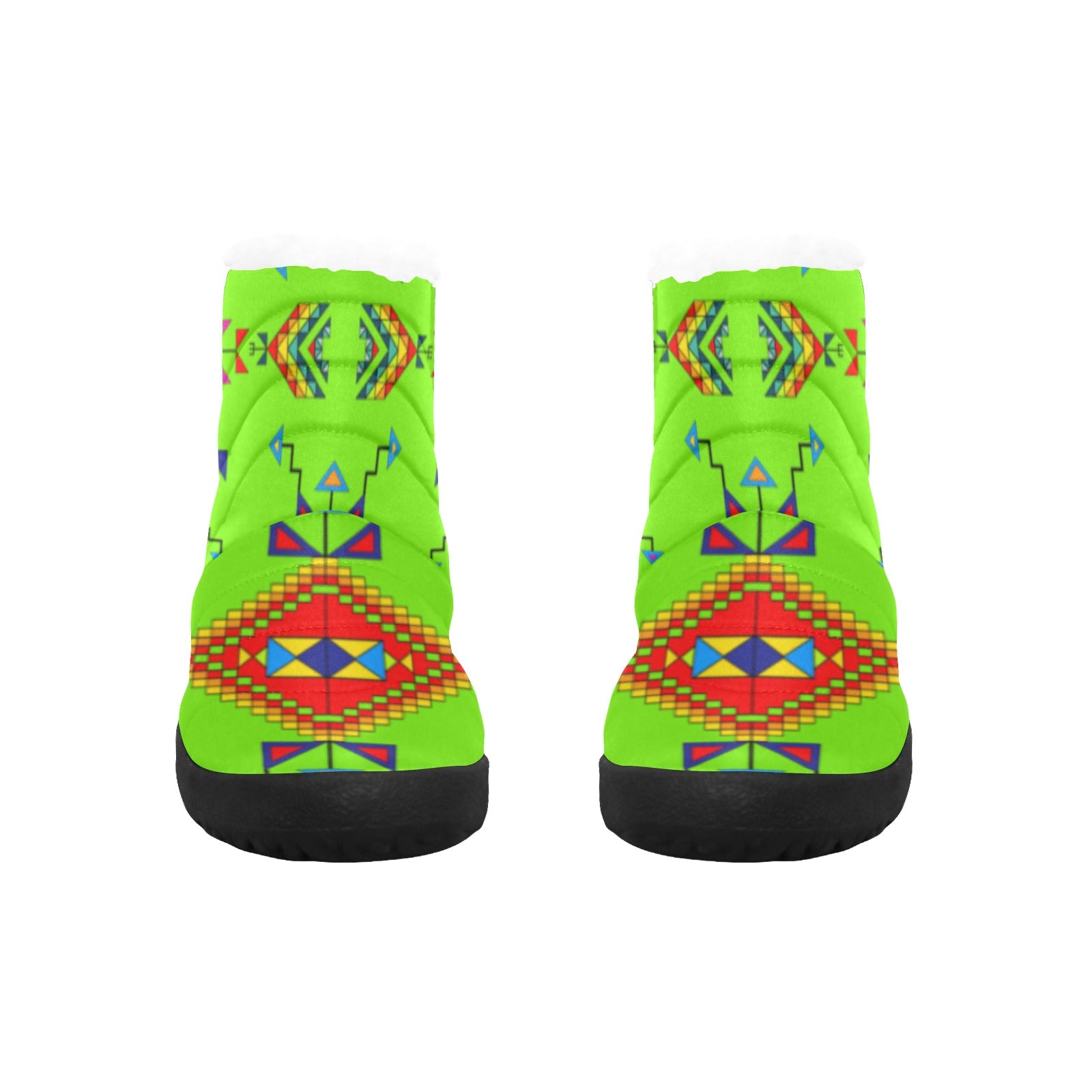 Buffalo Jump Neon Green Women's Padded Winter Boot