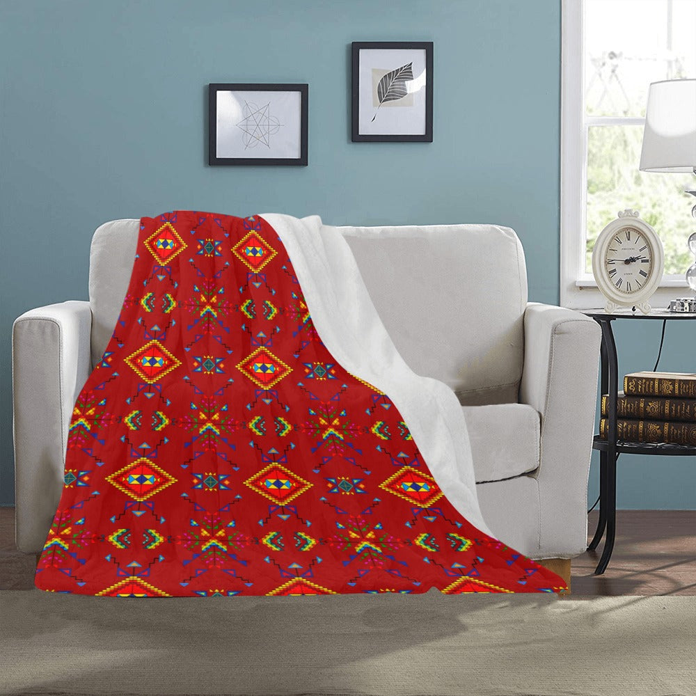 Buffalo Jump Red Ultra-Soft Micro Fleece Blanket 40"x50"