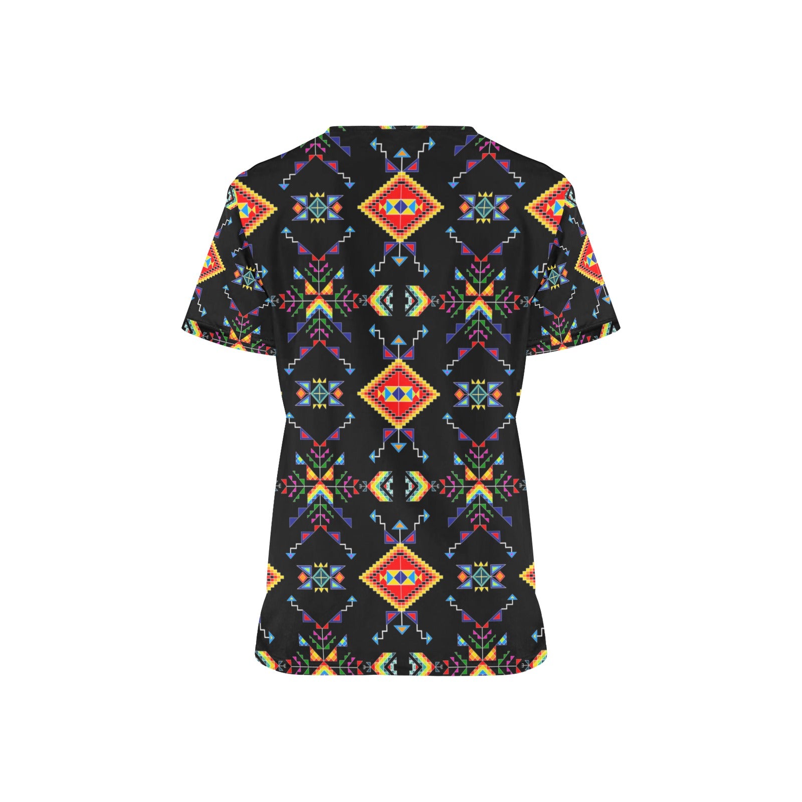 Buffalo Jump Black Scrub Top