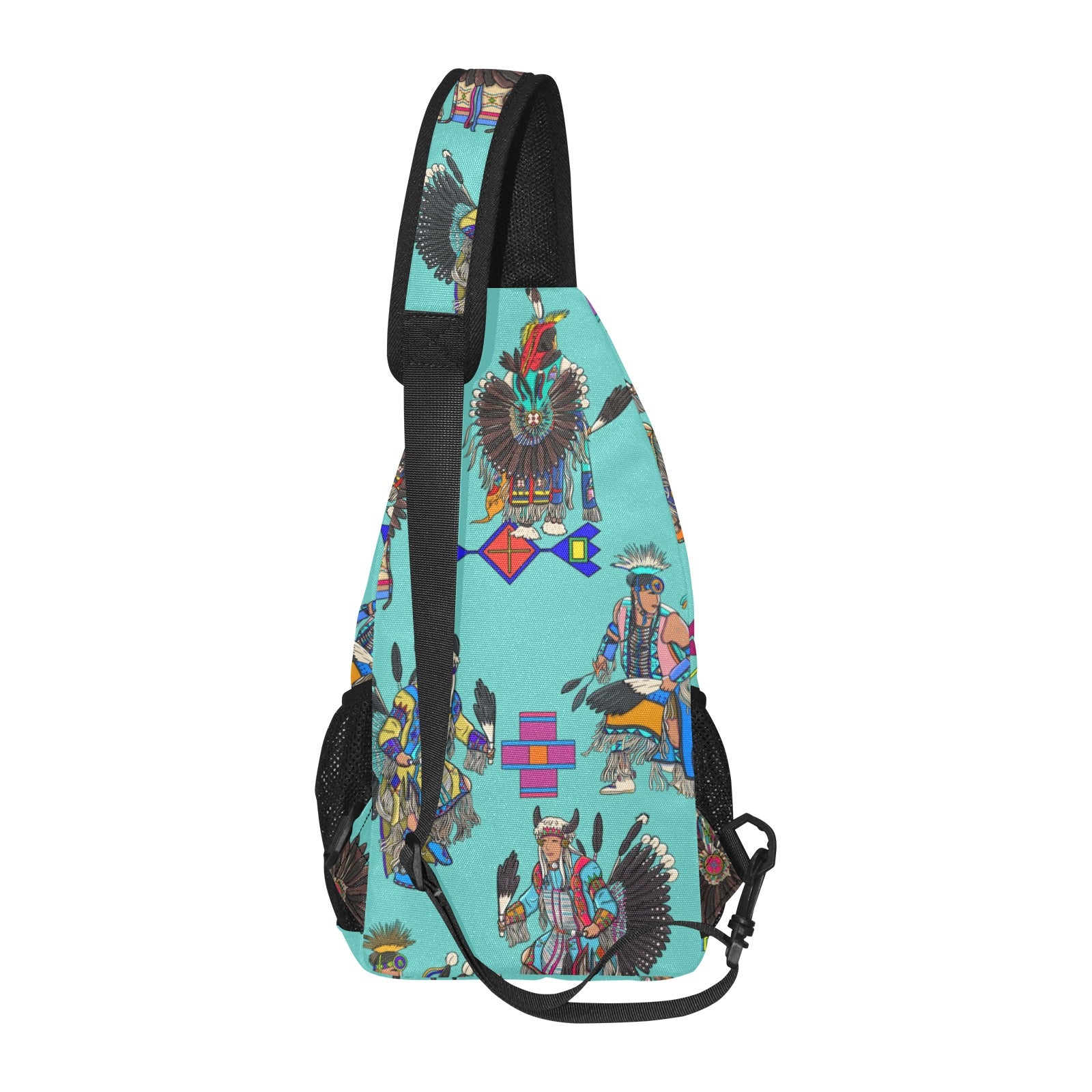 Men's Tradish Dancers Eggshell Blue Chest Bag