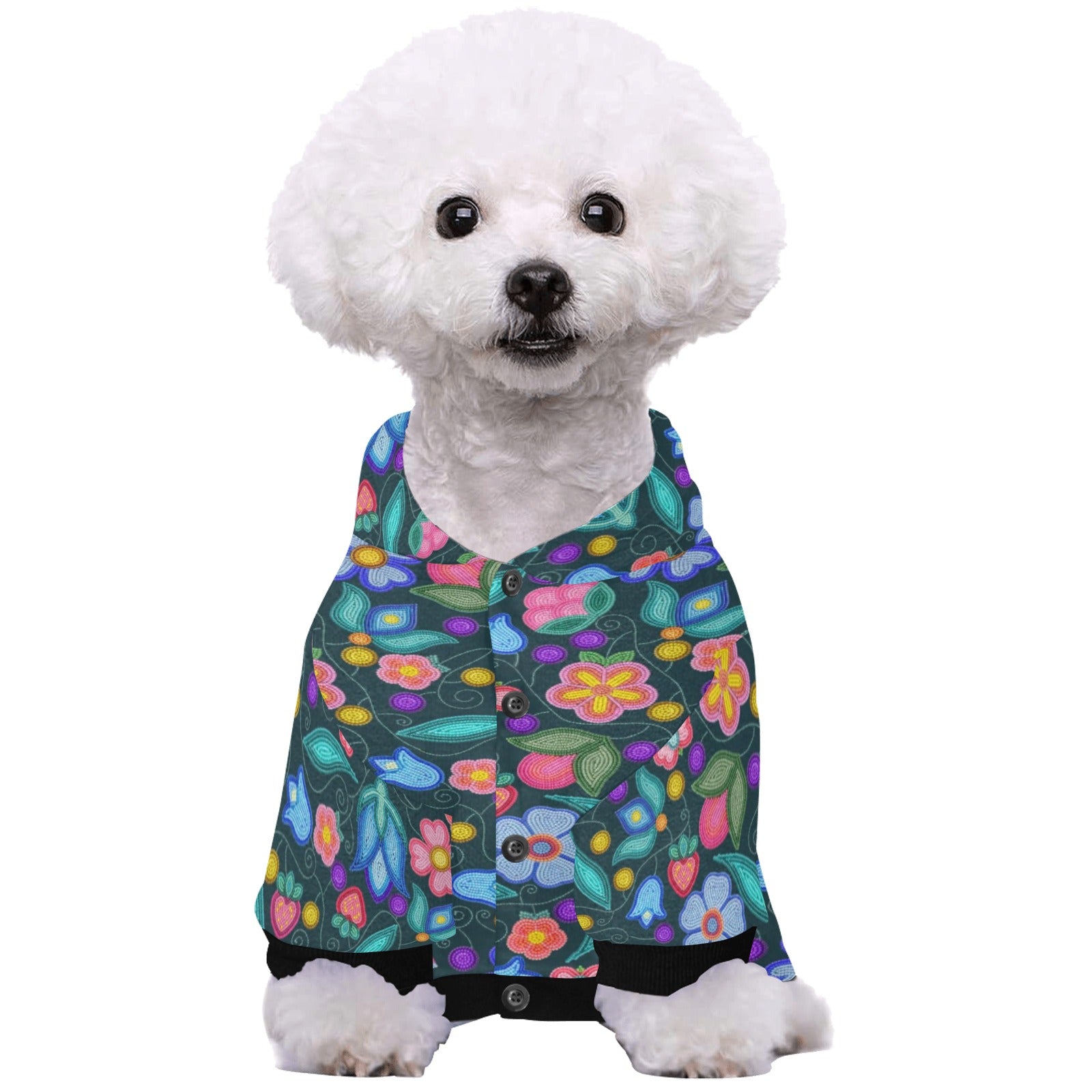 Sweet Offering Dark Teal Pet Dog Hoodie