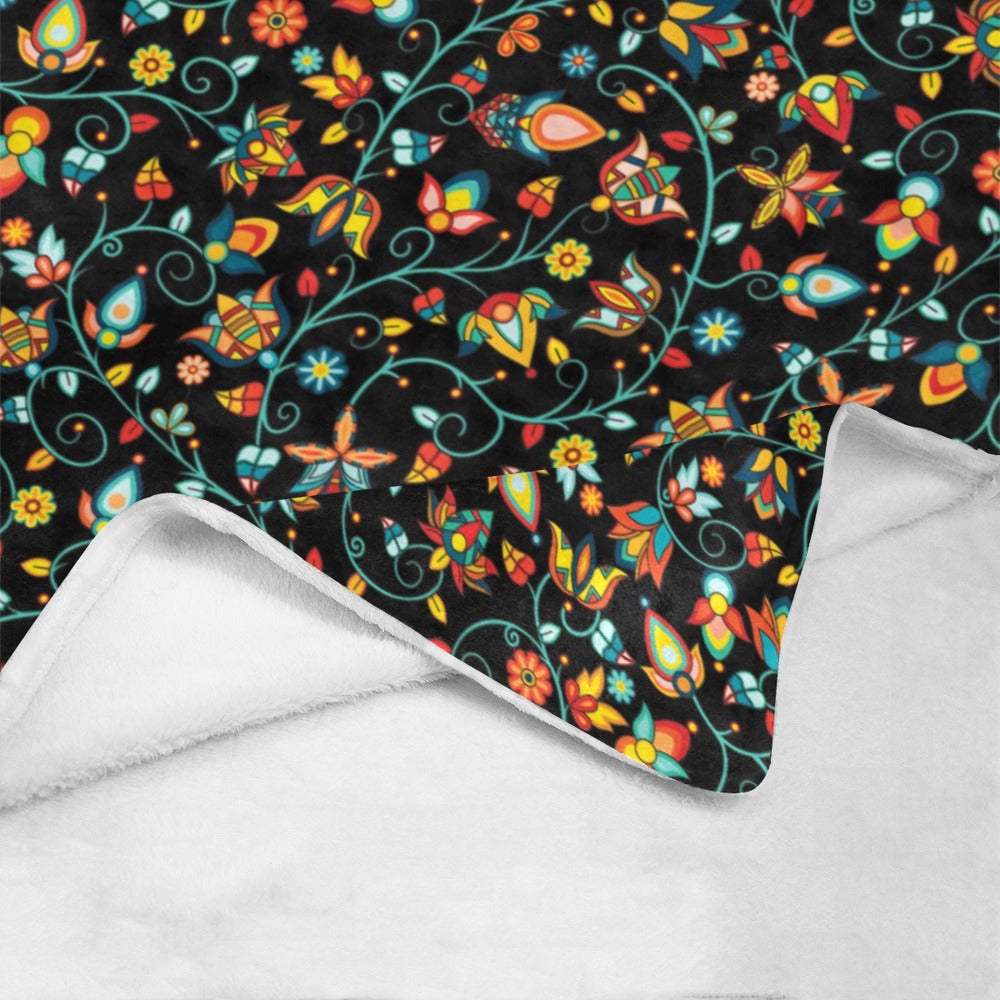 Thorny Path Black Ultra-Soft Micro Fleece Blanket 50"x60"