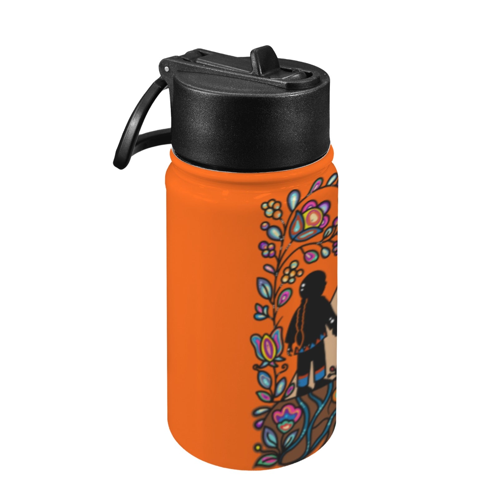 Rooted in Culture 12oz Water Bottle with Straw
