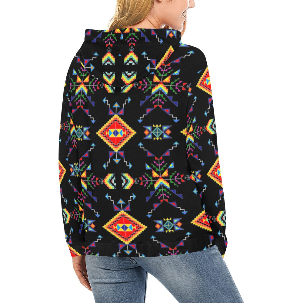 Buffalo Jump Black Hoodie for Women (USA Size)