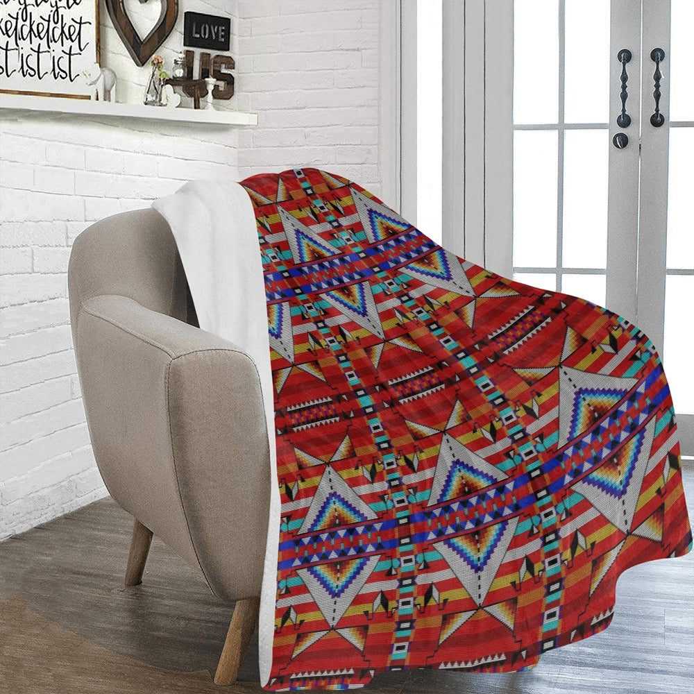 Medicine Blessing Red Ultra-Soft Micro Fleece Blanket 60"x80"