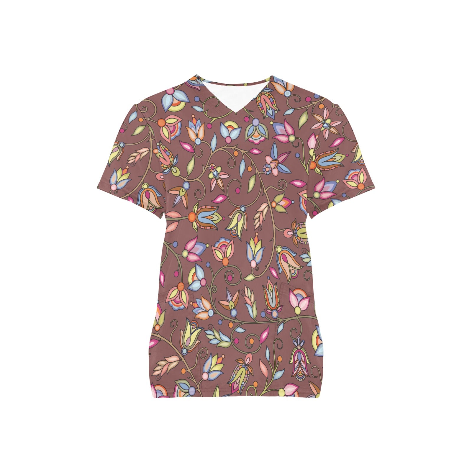 Buffalo Bloom Clay Scrub Top