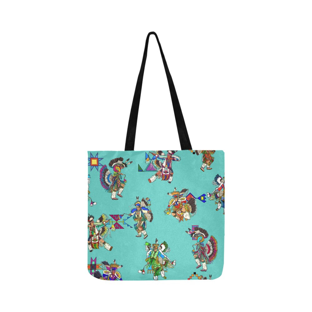 Men's Fancy Dancers Eggshell Blue Reusable Shopping Bag (Two sides)