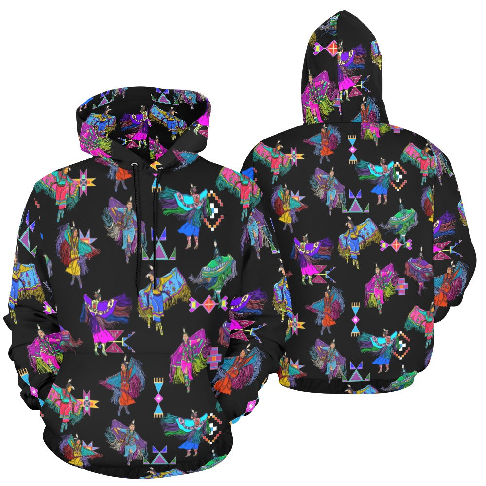 Women's Fancy Dancers Black Hoodie for Men (USA Size)