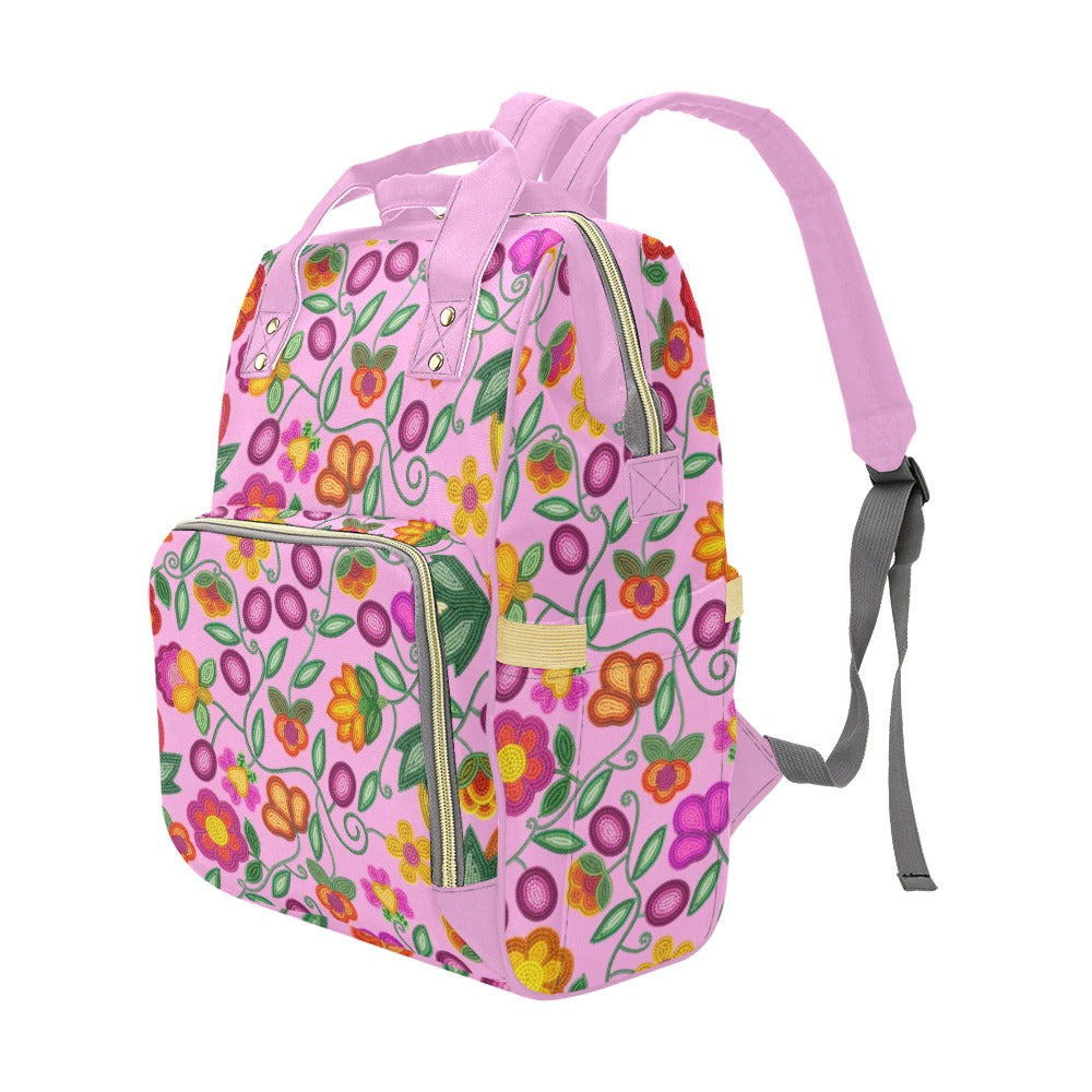 Boreal Bounty Pink Multi-Function Diaper Backpack/Diaper Bag
