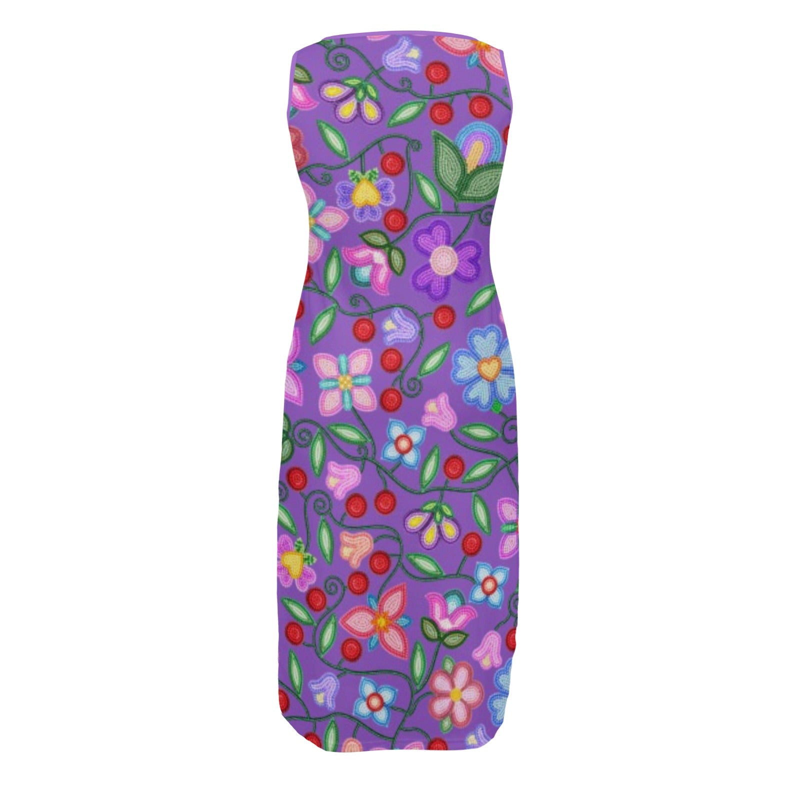 Petal Harmony Lavender Phaedra Sleeveless Open Fork Long Dress