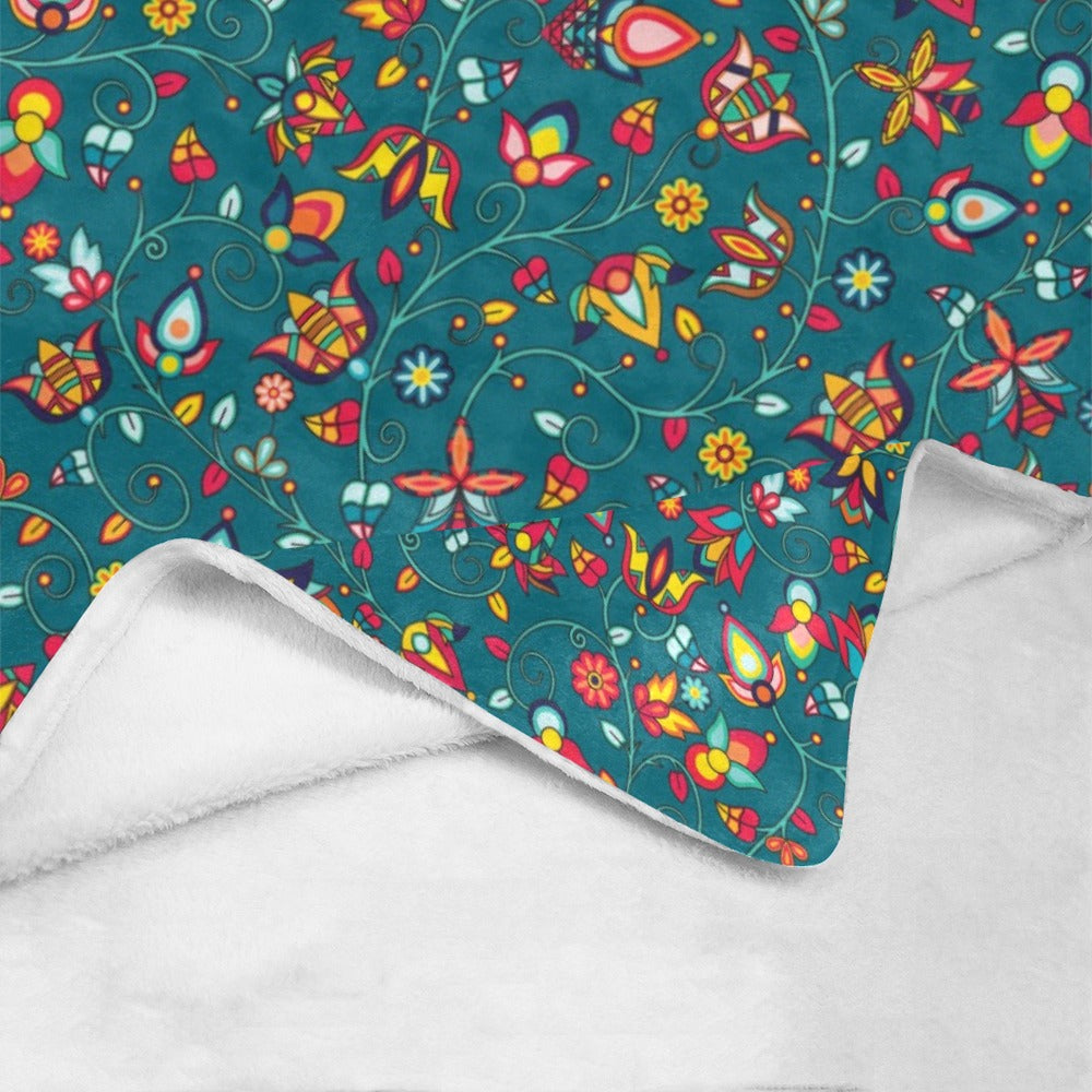 Thorny Path Teal Ultra-Soft Micro Fleece Blanket 60"x80"