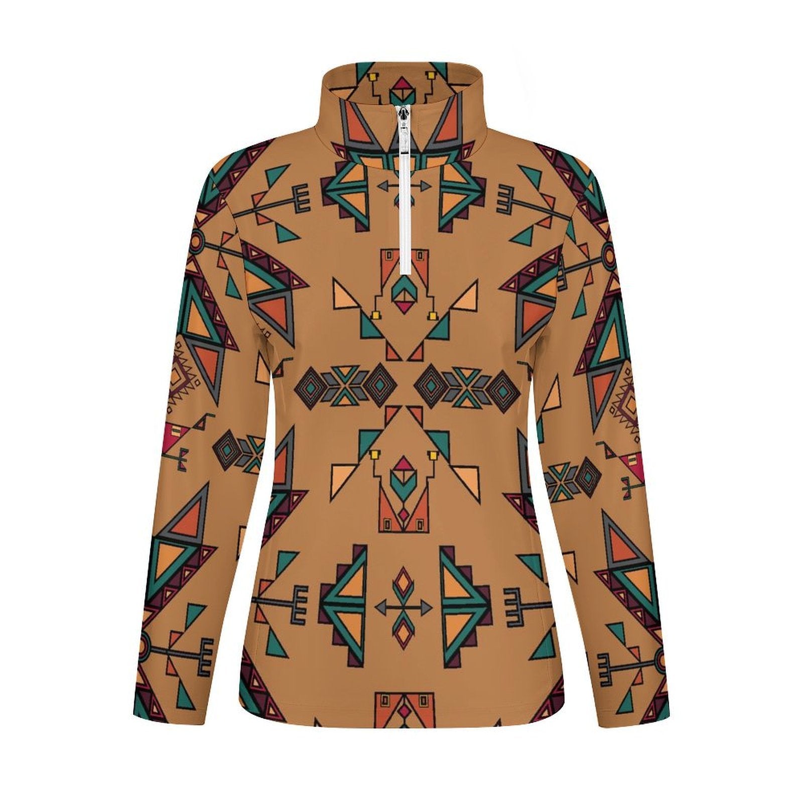 Arrow Dawn Brown Long Sleeve Yoga Shirt