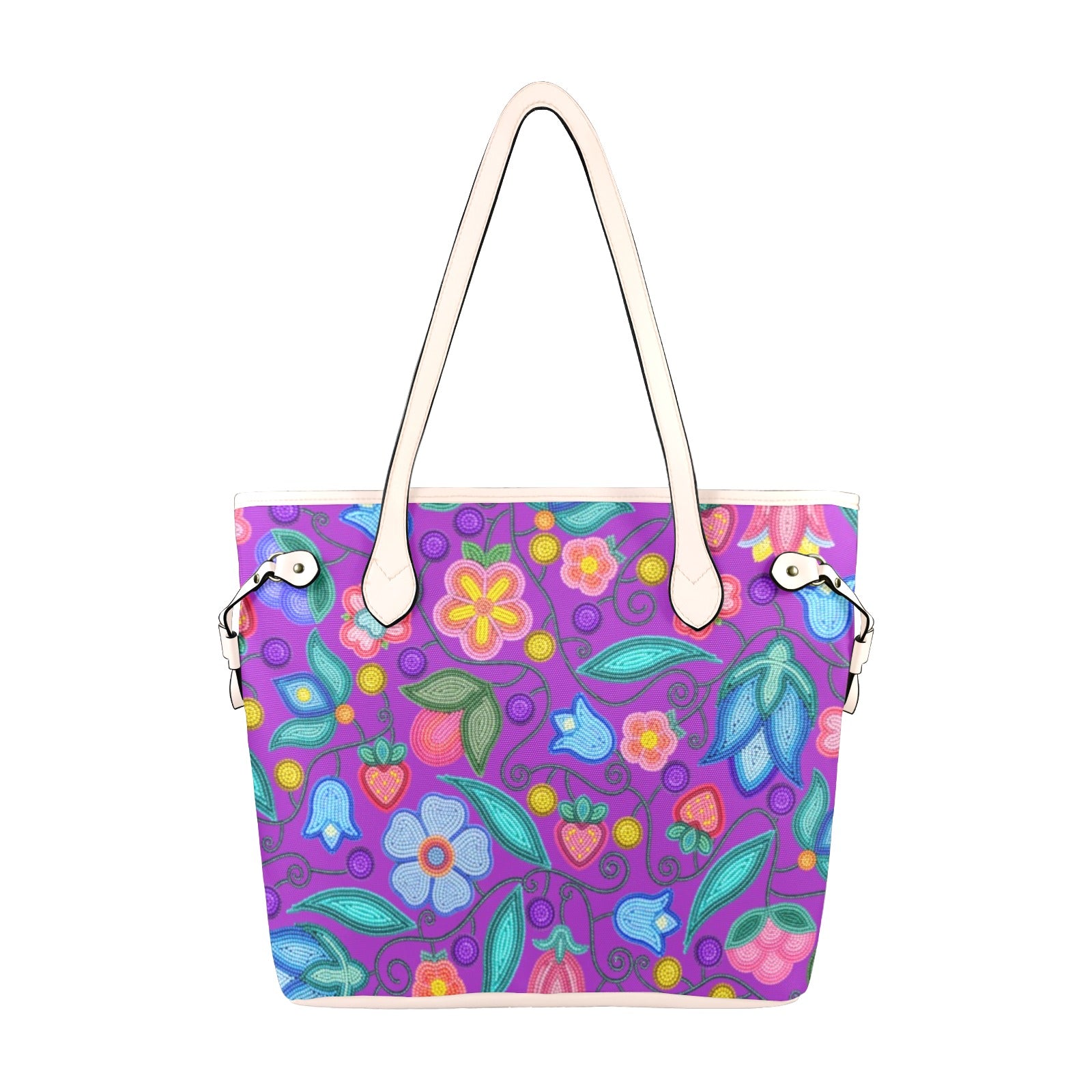 Sweet Offering Purple Clover Canvas Tote Bag
