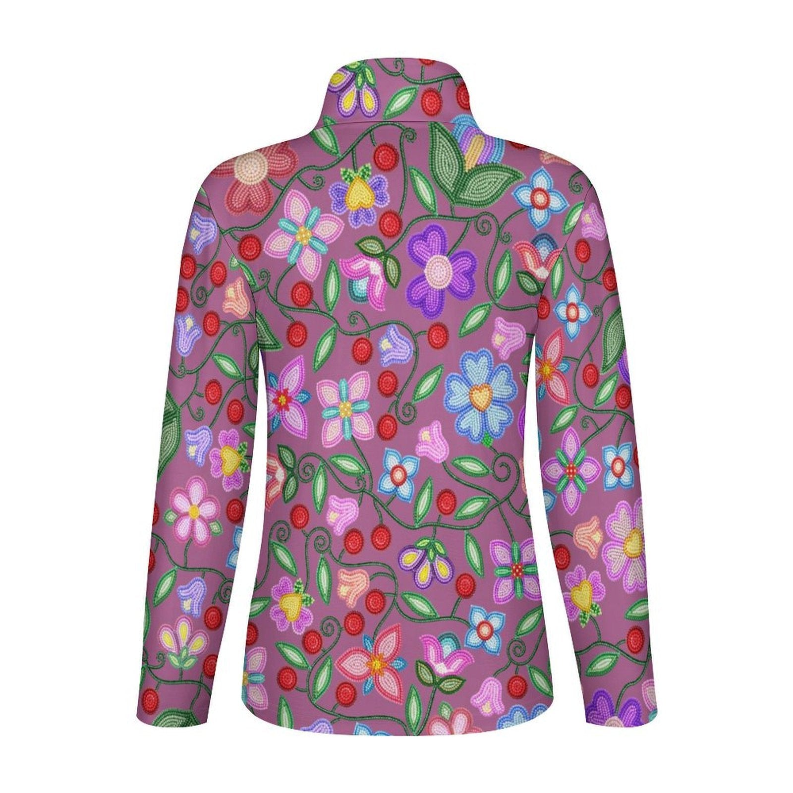 Petal Harmony Dusty Rose Long Sleeve Yoga Shirt