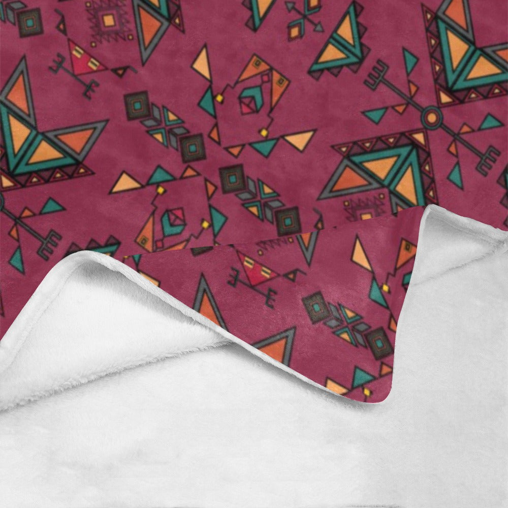 Arrow dawn Maroon Ultra-Soft Micro Fleece Blanket 40"x50"