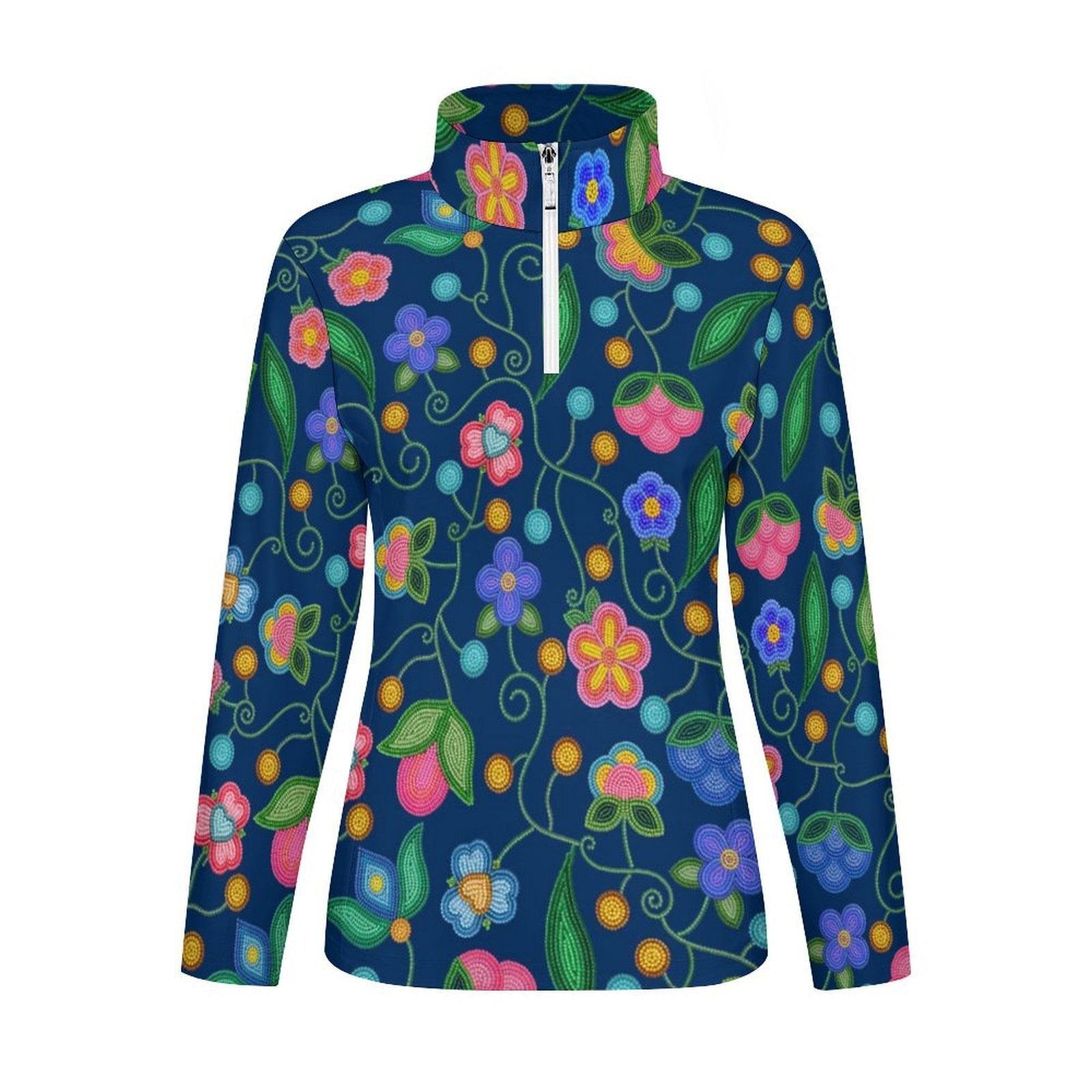 Skyberry Serenade Navy Long Sleeve Yoga Shirt