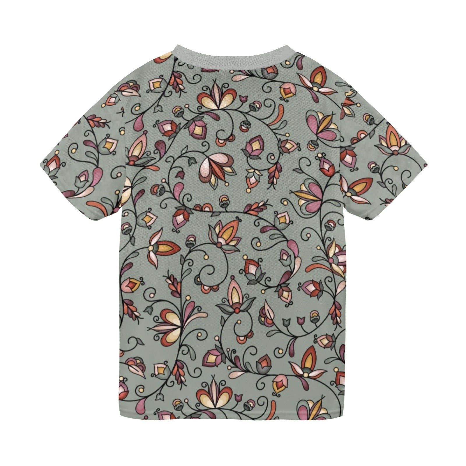 Burnt Sky Petals Green T-shirt for Men