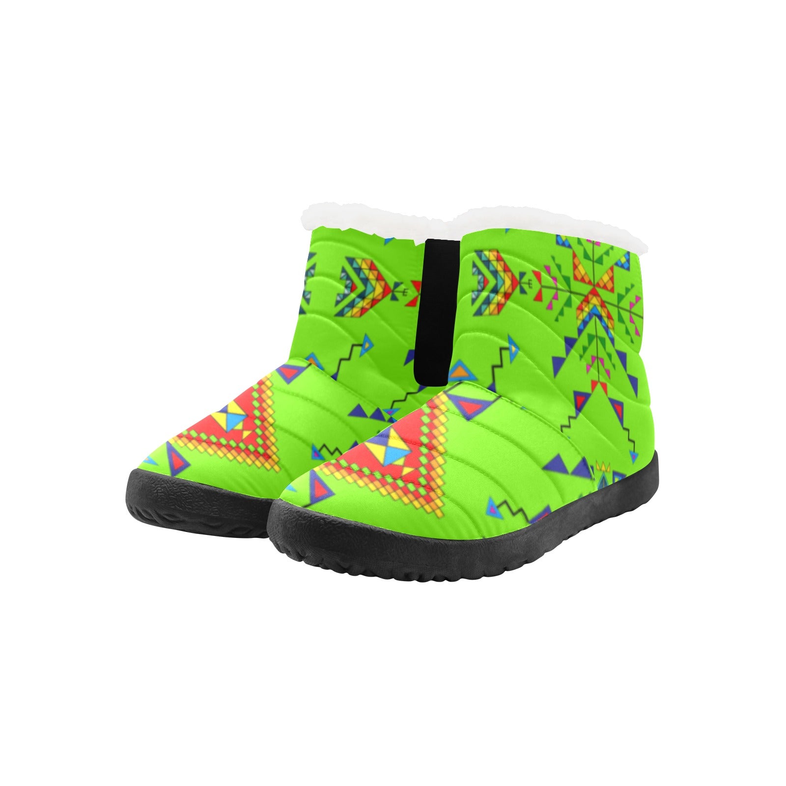 Buffalo Jump Neon Green Women's Padded Winter Boot