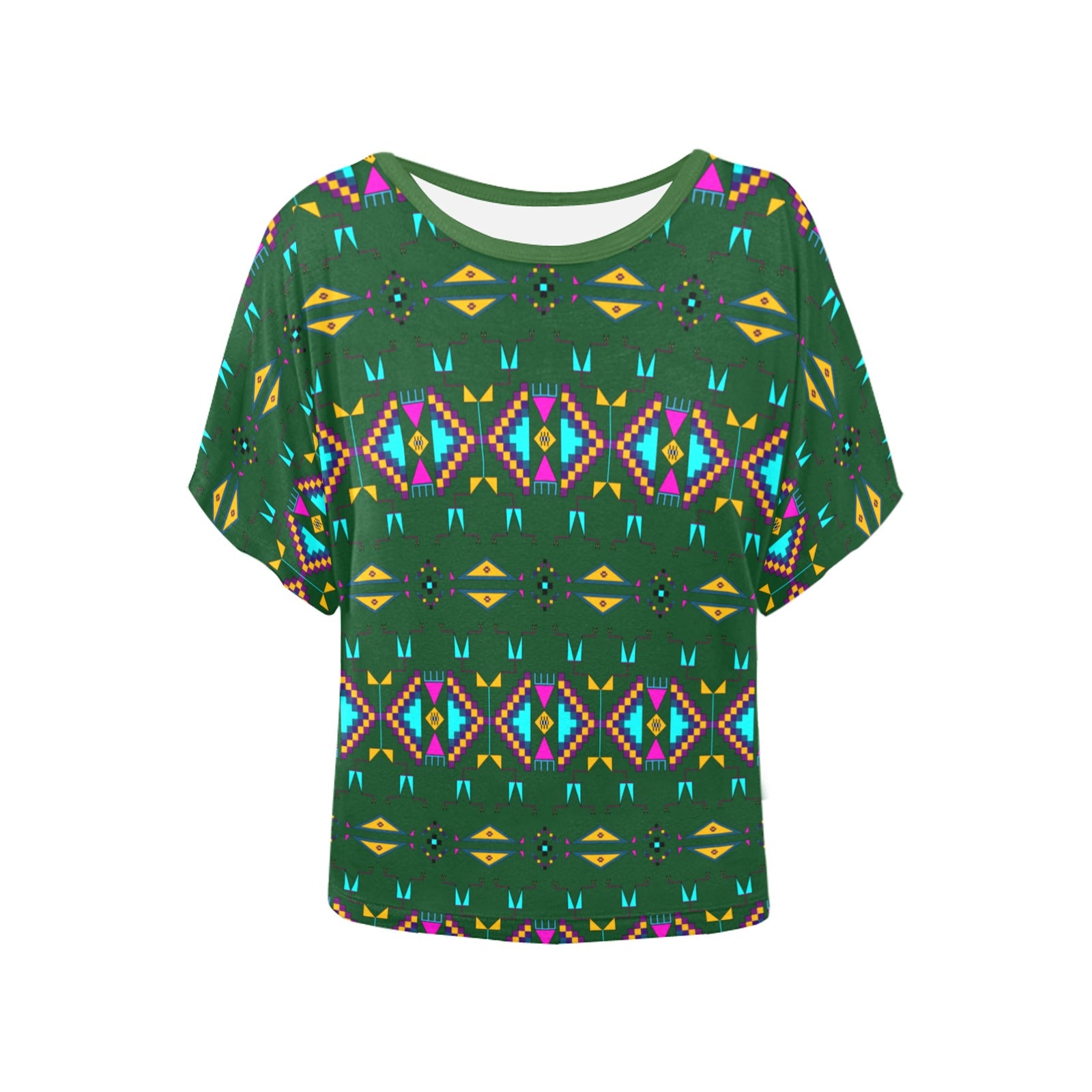 Rite of Passage Squash Leaf Women's Batwing-Sleeved Blouse T shirt