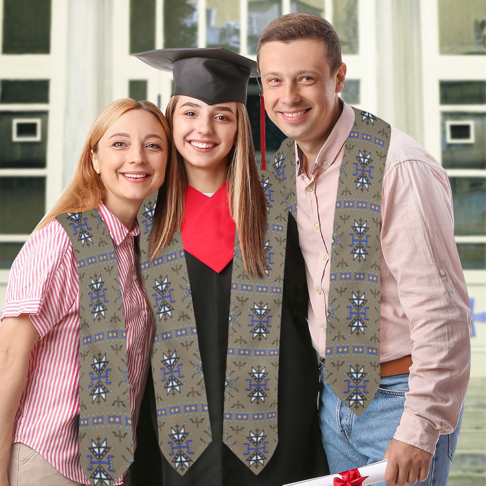 Eagle Strike Brown Graduation Stole
