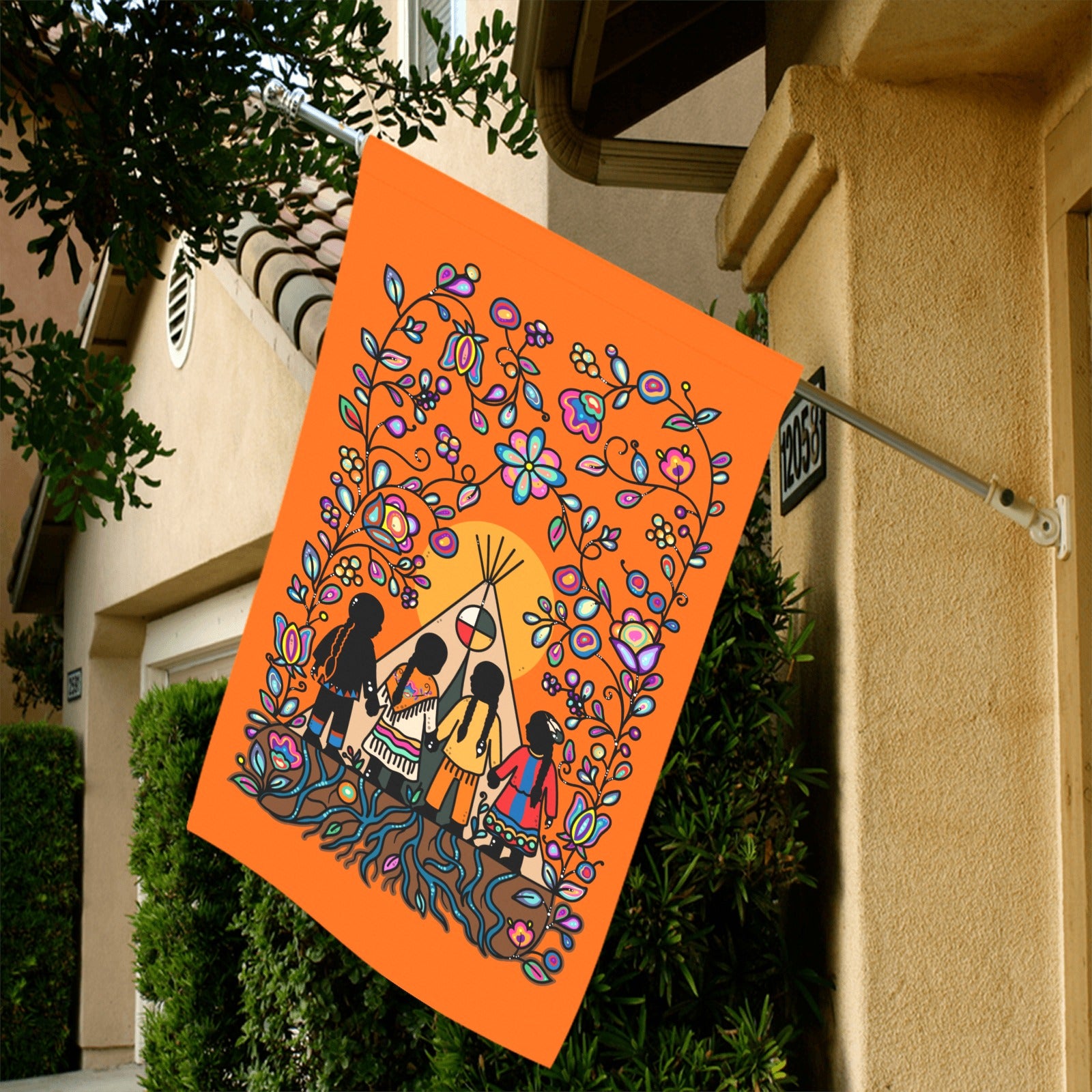 Rooted in Culture Garden Flag 36''x60'' (Two Sides Printing)