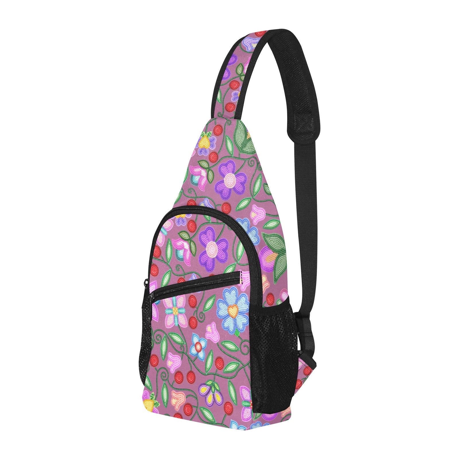 Petal Harmony Dusty Rose Chest Bag