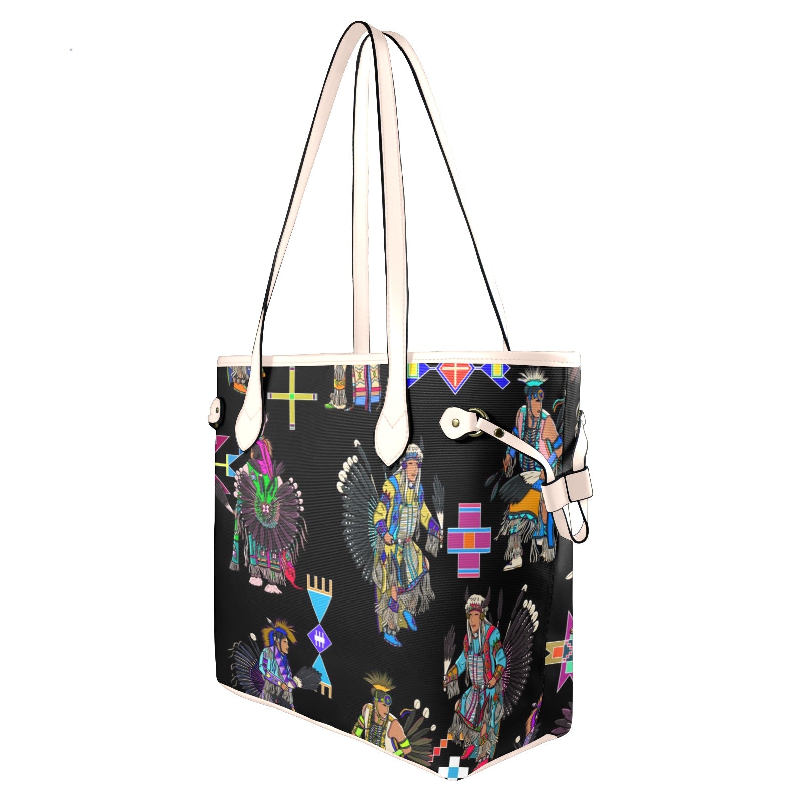 Men's Tradish Dancers Black Clover Canvas Tote Bag