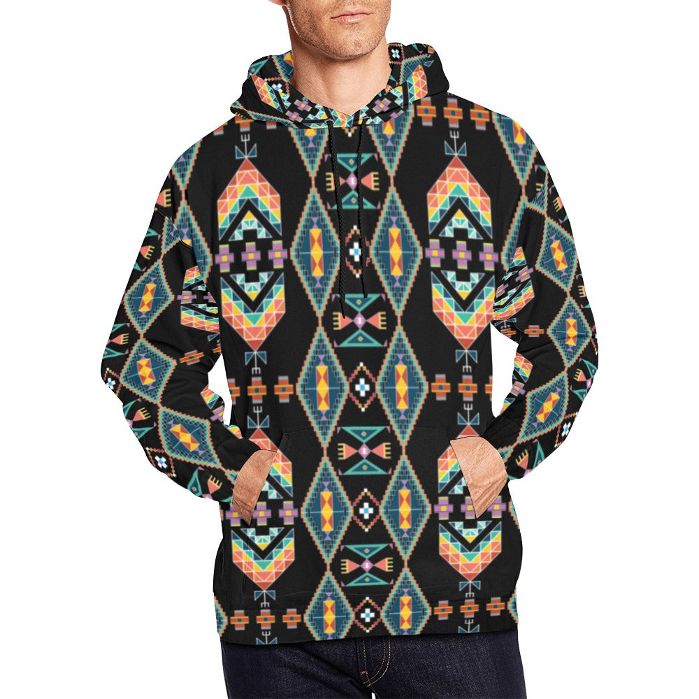 Travois Tipi Black Hoodie for Men (USA Size)
