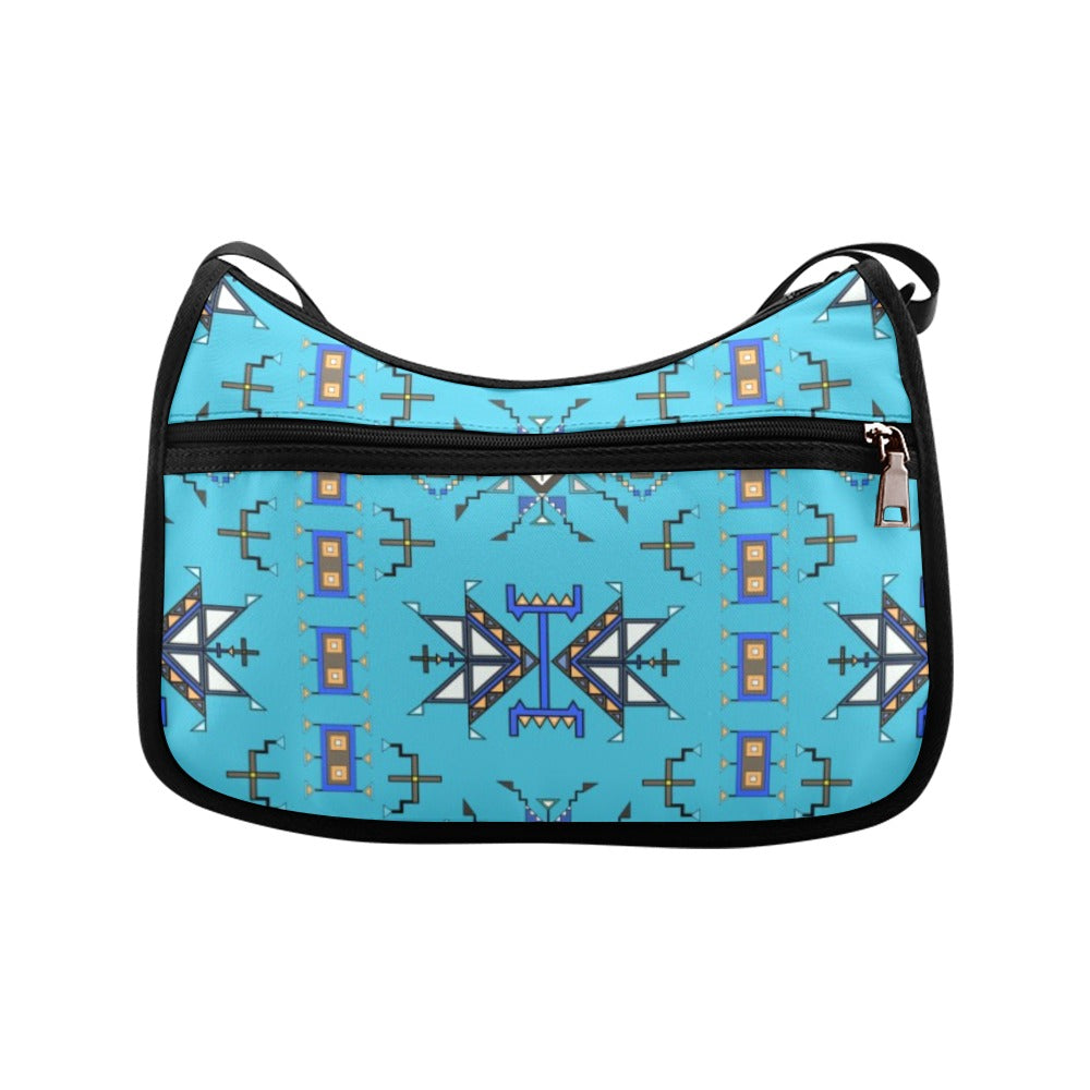 Eagle Strike Fabric Blue Crossbody Bag