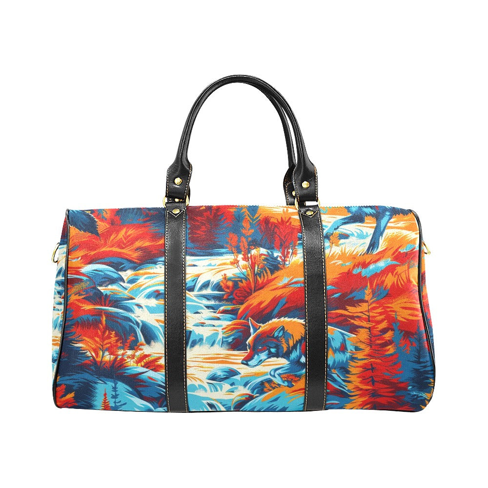 Hunting Wolves Waterproof Travel Bag/Small