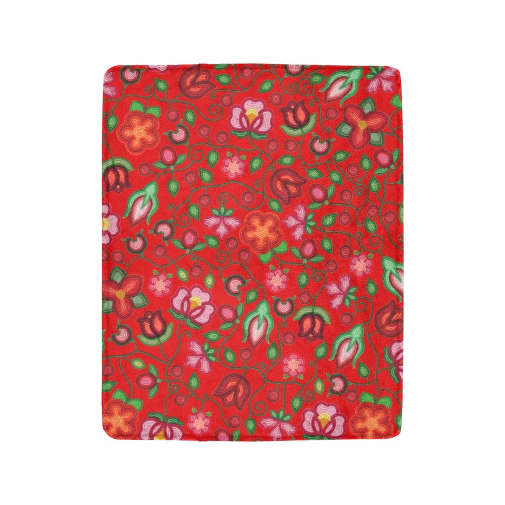 Rose Reverie Red Ultra-Soft Micro Fleece Blanket 40"x50"
