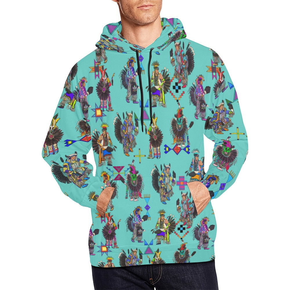 Men's Tradish Dancers Eggshell Blue Hoodie for Men (USA Size)