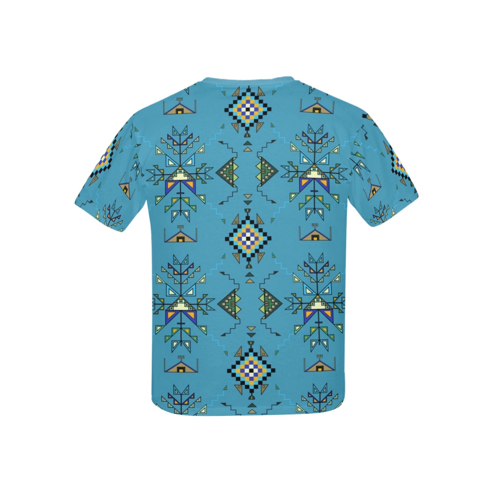 Bear Shield Blue Kids' T-shirt (USA Size)