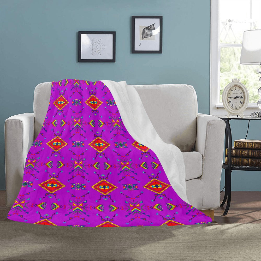 Buffalo Jump Purple Ultra-Soft Micro Fleece Blanket 50"x60"